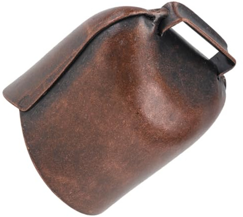 SEWACC Campanello in Ferro Spesso per Pecore e Mucche, Piccola Campana Rustica Suono Forte, Accessorio Versatile per Collare e Uso All’aperto