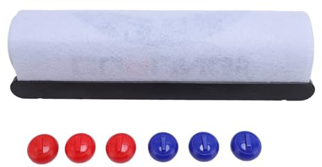 Tisch-Curling-Spiel, interaktives, großes Matten-Kompakt-Roll-Up-Curling-Familienspiel für Zuhause und Outdoor-Spaß