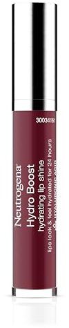 Neutrogena Hydro Boost Moisturizing Lip Gloss, Hydrating Non-Stick and Non-Drying Luminous Tinted Lip Shine with Hyaluronic Acid to Soften and Condition Lips, 100 Soft Mulberry, 0.10 oz