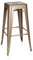 hjh OFFICE 645013 Barhocker VANTAGGIO HIGH Metall Gold Retro-Hocker im Industry-Design, stapelbar