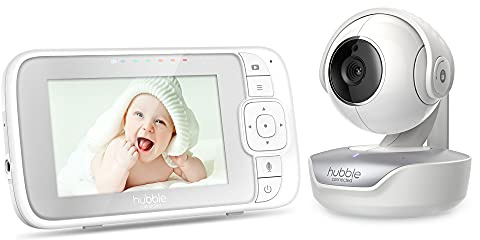 Hubble View Select 4.3 Baby Monitor with Camera, Remote Pan Tilt Zoom, 2-Way Talk, Night Vision, Room Temperature Monitoring, Baby Video Monitor Camera w/ Privacy Mode, 1000ft Range, No Wifi Baby Cam