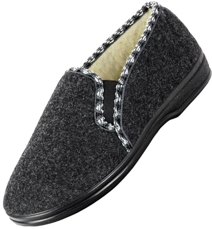 APREGGIO Pantoufles Hiver Femme – Chaussons Chauds et Douillets en Feutre 36-41