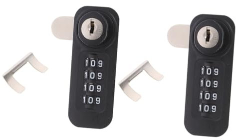 OSALADI 2pièces Serrure à Mécanique Chiffres Pour Armoire Verrou Et Sécurisé Design Pratique Pour De Vos Effets Personnels