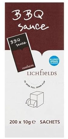 Lichfields BBQ Sauce Sachets 200 x 10g