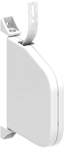 Enrouleur de sangle arrondi pour volet roulant avec sangle de 5,5 m - blanc