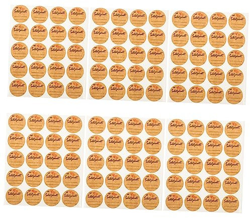 NAMOARLY Dekorative Siegelaufkleber Aus Papier – 600 Blatt Selbstklebend Zum Verschließen Von Lebensmitteltüten Partygeschenken Und Geschenkverpackungen