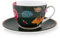 Pip Studio Fantasy Green Cappuccino Tasse mit Untertasse 0,28l