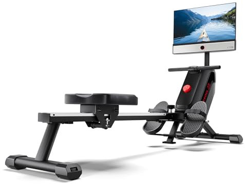 YESOUL R1 Plus Rudergerät für Zuhause - 21,5 FHD-Bildschirm mit 360° Drehung, Magnetischer Widerstand, Ergonomischer Sitz, Klappbar, Leises Design, 100 Widerstandsstufen