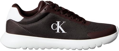Calvin Klein Donna Sneakers Runner Eva Mesh Sportive, Multicolore (Brown out/Green Haze), 40