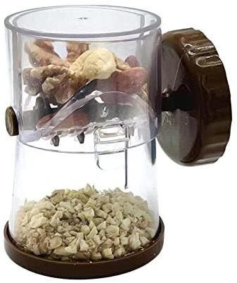 Tritatutto manuale a manovella per frutta secca, tritatutto manuale per noci, noci pecan, aglio, spezie, zenzero, strumento da cucina compatto per condimenti e cottura
