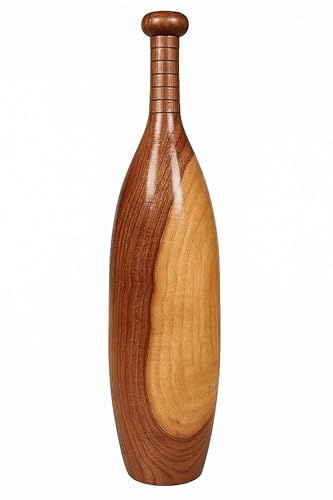 Mahaadev Creation Wooden Oval Shape Mugdar | Clubbell Exercise Equipment Gada, Functional Training for Home Gym Full Body Workout (11 kg)