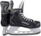 Bauer Herren Schlittschuhe X-LS für Eishockey, Eislaufschuhe Größe 45,5 Edelstahlkufen, schwarz, 45.5