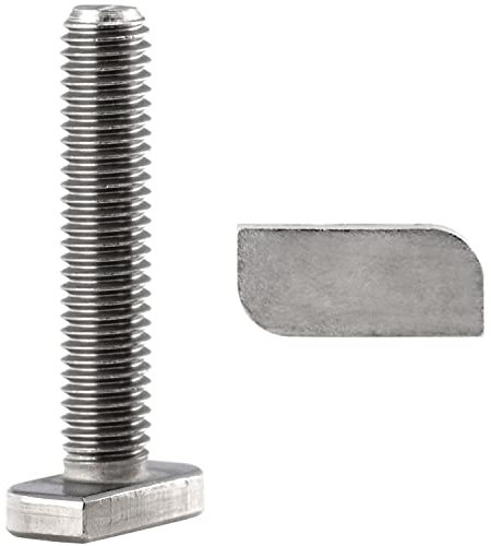 FASTON® Hammerkopfschrauben M8x35 mm aus Edelstahl A2 V2A (40 Stück) Gewächshaus Ankerschrauben Schrauben Hammerkopf Hammerschrauben Zubehör Rankhilfe Schienen Solarpanele Gasrohren