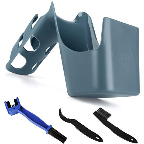 JNUYISW Fahrrad Reinigungsbürsten Set, Kettenreiniger Fahrradkette, Fahrradkettenöl-Aufbewahrungsset Motorrad kettenbürste für MTB Mountainbike