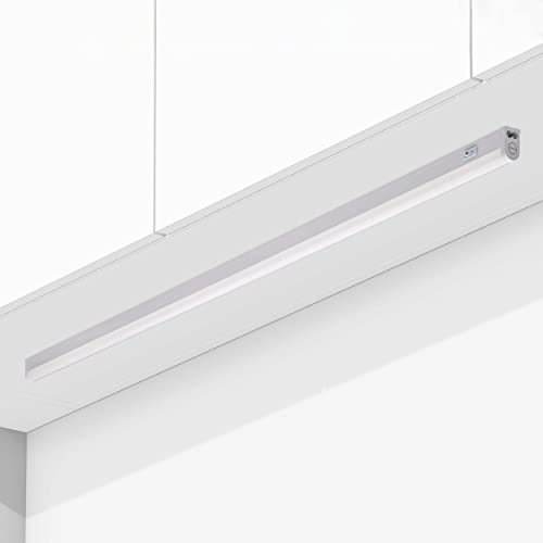 Oktaplex Riga Unterbauleuchte LED 114 cm neutralweiß 4000K LED Leiste 230V 1630 Lumen mit Schalter erweiterbar Unterbauleuchte-Küche 18W