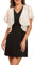 Famulily Leichte Chiffon Schultern für Frauen, Cropped Bolero Cardigans Damen Sommer Soft Schal Bluse (S, Beige)