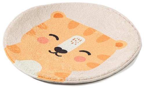 ZXUPOI Stuhlkissen Sitzkissen Kinder Runde Nette Dicke Stuhlauflage Cartoon Tier Weich Gemütlich Schmerzlinderung Sitzauflage für Büro Auto Hause Schule(30 x 30cm)