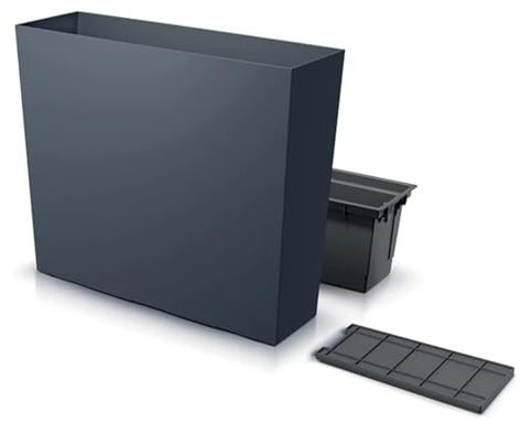 B2C Large Tall Slim Planter Rectangle Floor Standing Indoor Outdoor Patio Plant Pot Anthracite Minimalistic Home & Garden Decorative Plant Box