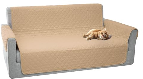 Comart - Funda Sofá Majestic - Acolchada Reversible - 3 Plazas - Beige