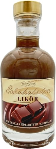Heiko Blume Schokoladenlikör – Premium-Likör mit echter dunkler Schokolade – 15% vol., 0,2 l (Edelbitter Schokolade)