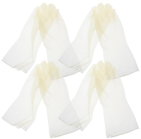 IMUSINICE Waterproof Pvc Large Dishwashing Gloves 4 Pairs, Reusable Kitchen Cleaning Gloves for Household Washing, Sturdy Waterproof Cleaning Mittens for Dishwashing and Laundry