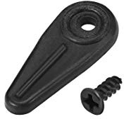 uxcell Frame Turn Button, 3/4 Plastic Indicator Shape with Screws for Hanging Pictures, Photos, Drawings and Posters, 20 Pcs (Black)