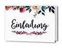 Nastami inbjudningskort bröllop boho fällkort inkl. kuvert (4-sidig 20)