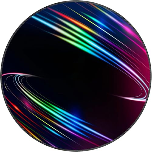 LUJKYT Drum Rug Drum Mat Non-Slip Round Drum Mat Soundproof Mat for Carpet Electronic Drums Bass Drum Drums Snare Drums Musical Instruments Floor Mat-R||100CM
