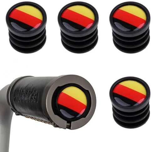 QEDBOJE 4 unidades Tapones de Extremo de la Barra del Manillar de la Bici, hechos de plástico para la mayoría de bicicletas, bicicletas de montaña