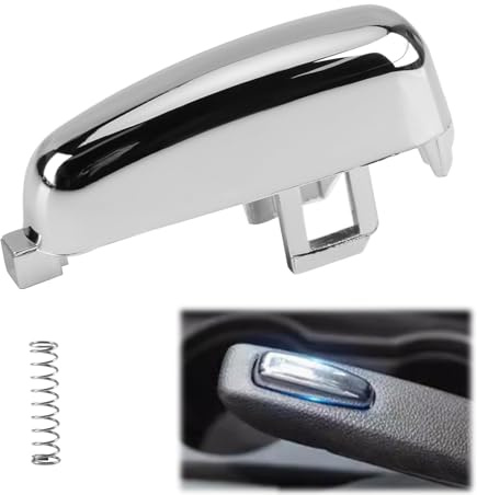 Manopola Freno a Mano Tasto Auto Parti Di Ricambio Pulsante Pulsante per Vauxhall O-pel Mokka 2012-2018 con Molla Bottone Ricambio Accessori (Argento)