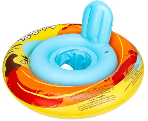 Swimbobo Baby Swimming Float Ring for 1-2 Years Old – Bright Colors, 3 Air Chambers for Extra Safety (Orange)