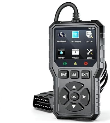 Obd2 Diagnosis Coche Scanner, Dispositivo De DiagnóStico Obd2 Dispositivo De DiagnóStico Universal para AutomóViles OBD con Funciones Obdii Completas para VehíCulos, 10 Idiomas