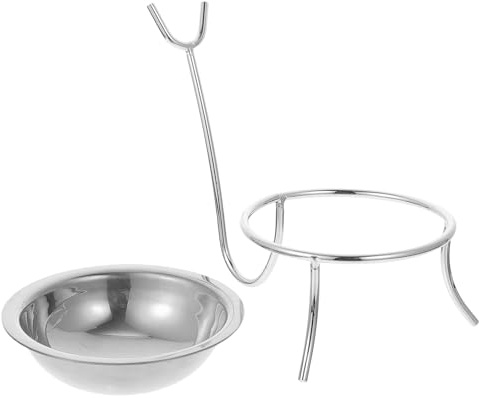 TOYZFRIENDY Estante para Cucharones de Acero Inoxidable Grande, Portacucharas Desmontable para Cocina y Comedor, Soporte Práctico para Utensilios y Organización en Restaurantes