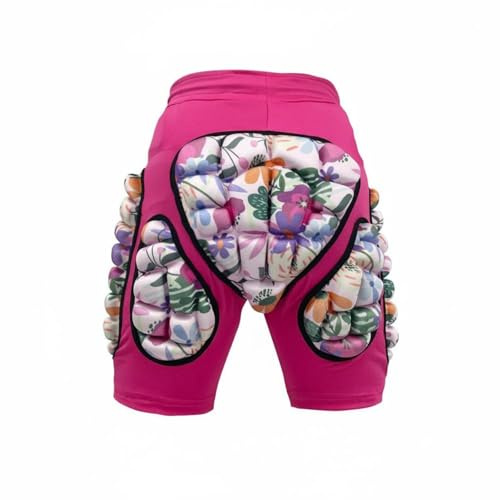 perfeclan Pantalones Protectores Niños Pantalón Infantil Amortiguado Cintura Elástica Diseño Ergonómico EVA para Deportes Infantiles Ciclismo Patinaje Uso Diario , Rosa , 120-S 3-4 Años Cintura 46cm