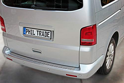 Ladekantenschutz Edelstahl MATT kompatibel für VW T5 | VW T6 | ab 2003 |130CM | mit Abkantung | premium Qualität von RECAMBO