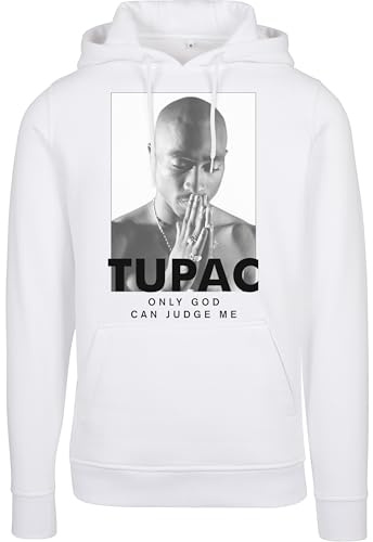 Mister Tee Herren 2Pac Prayer Hoody White, L