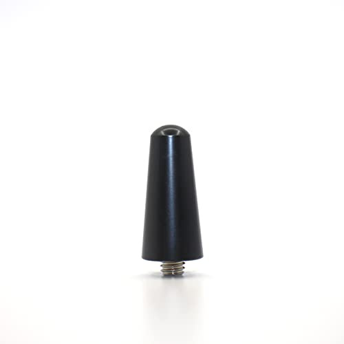 Universal Car Antenna Delet Replacement Short 1.2 inch, AM/FM Roof Mount Car Radio Antenna Mast, Aluminum Antenna with M4 M5 M6 Threaded Adapter (1.2 inch)