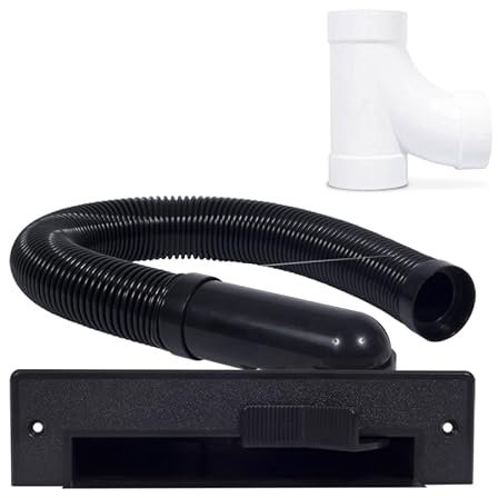 Générique Kit Ramasse Miettes Complet (3 Couleurs) pour Aspirateur Centralisé - Compatibles Toutes Marques Aspiration Centralisé - Garantie 2 Ans (Noir)