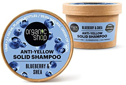 CHAMPÚ SÓLIDO ANTIAMARILLO ARÁNDANO AZUL Y KARITÉ
