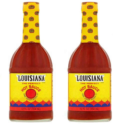 Louisiana Hot Sauce 354ml - Popular 12oz American Sauce - Hot Chilli Sauce - US IMPORT - (Pack of 2)