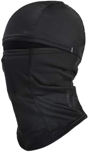 Beehow Balaclava Ski Masks Cover for Men Women Warmer Windproof Neck Scarf Face Mask for Cold Weather Men Fleece Neck Gaiter (UK, Alpha, One Size, Black)