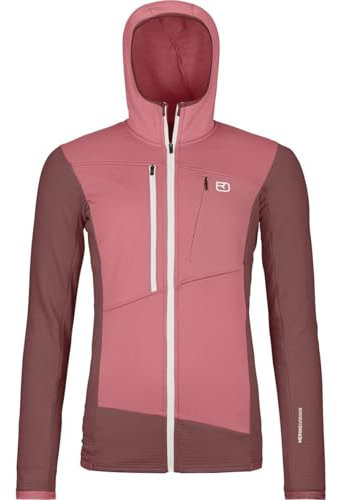 Ortovox, Fleece Grid Hoodie - Damen, Mountain Rose, M