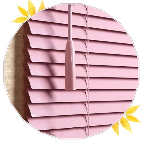 Metal Aluminium Venetian Blinds, Horizontal Blinds for Windows, Blackout Venetian Shades, Curtains, 40/60/80/105/115/125cm Window Blinds, Pink,WxH-90x100cm/35.4 * 39.4in
