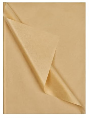 72 fogli di carta velina, 50 x 70 cm, materiale da imballaggio, carta velina, carta da regalo per matrimonio, decorazione fai da te, carta velina per imballaggio (kaki)