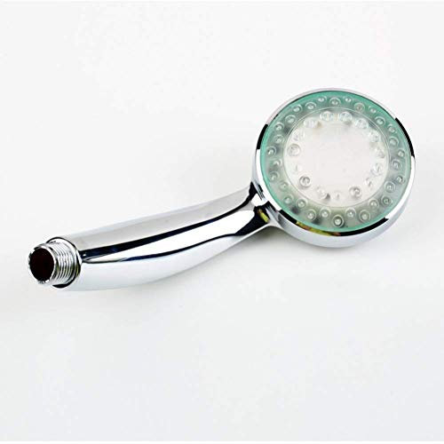 ducha， cabezal de ducha de mano, 1 pieza de ducha de mano de 7 colores cabezal de ducha LED compatible con baño luces LED automáticas románticas venta de ducha