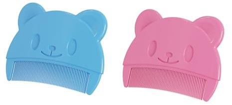 2 pcs Peine de bebé para la sarna de la leche, peine para el pelo recién nacido, cepillo para el pelo de bebé con dentículos suaves, peine contra la sarna de leche bebé niño