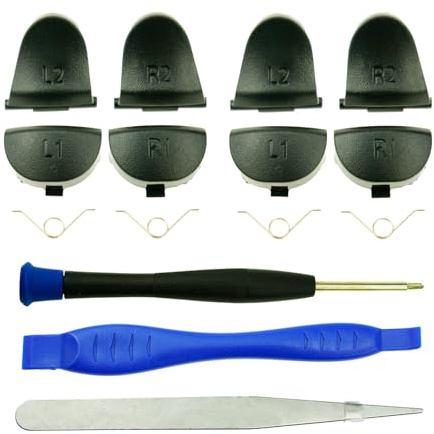 CTHTBZ 15PCS L1 R1 L2 R2 Trigger Buttons Spring for JDS-001 JDS-011 PS4 Controller, Repair Replacement Parts Tools