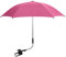 Baby Parasol Compatible with ICandy, Universal Pram Parasol with 50+ UV Protection, Baby and Infant Sun Umbrella for Buggy, with Adjustable Fixing Clamp, Clip on Stroller Umbrella (Hot Pink)