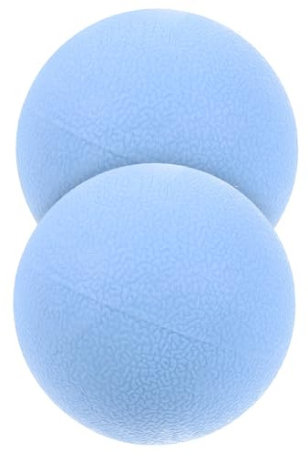HONMEET Massage Balls for Back and Foot, 2pcs Blue Yoga Fitness Massage Ball Set with Fascia Release for Neck, Shoulder, and Muscle Relaxation