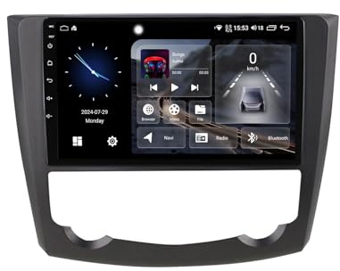 Android 13.0 2 DIN-bilradio för Renault Kadjar 2015-2017, 9'' GPS-mediaspelare, BT 5.0, RDS, Dab+, FM, DSP, Carplay, WiFi 4G, SWC (NF-5)